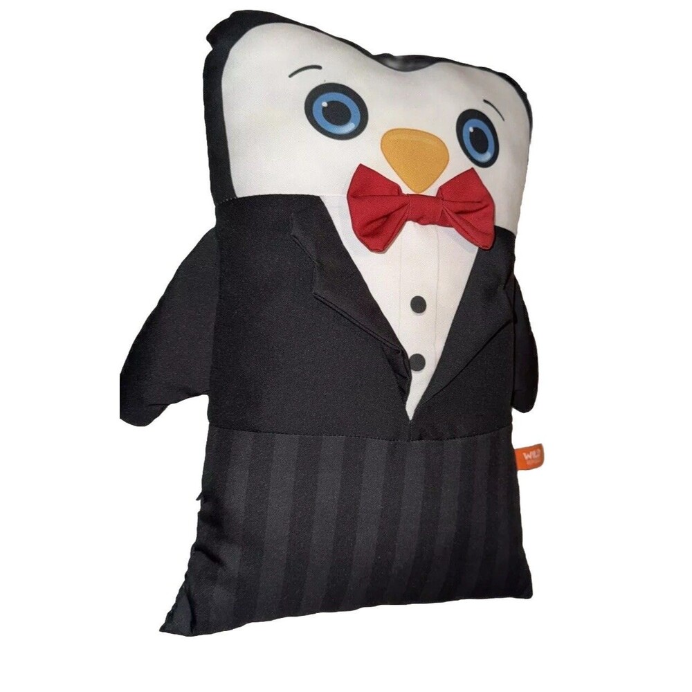 15x9 Wild Republic Penguin Pillowkins Stuffed Animal Designed Pillow 15”x9”